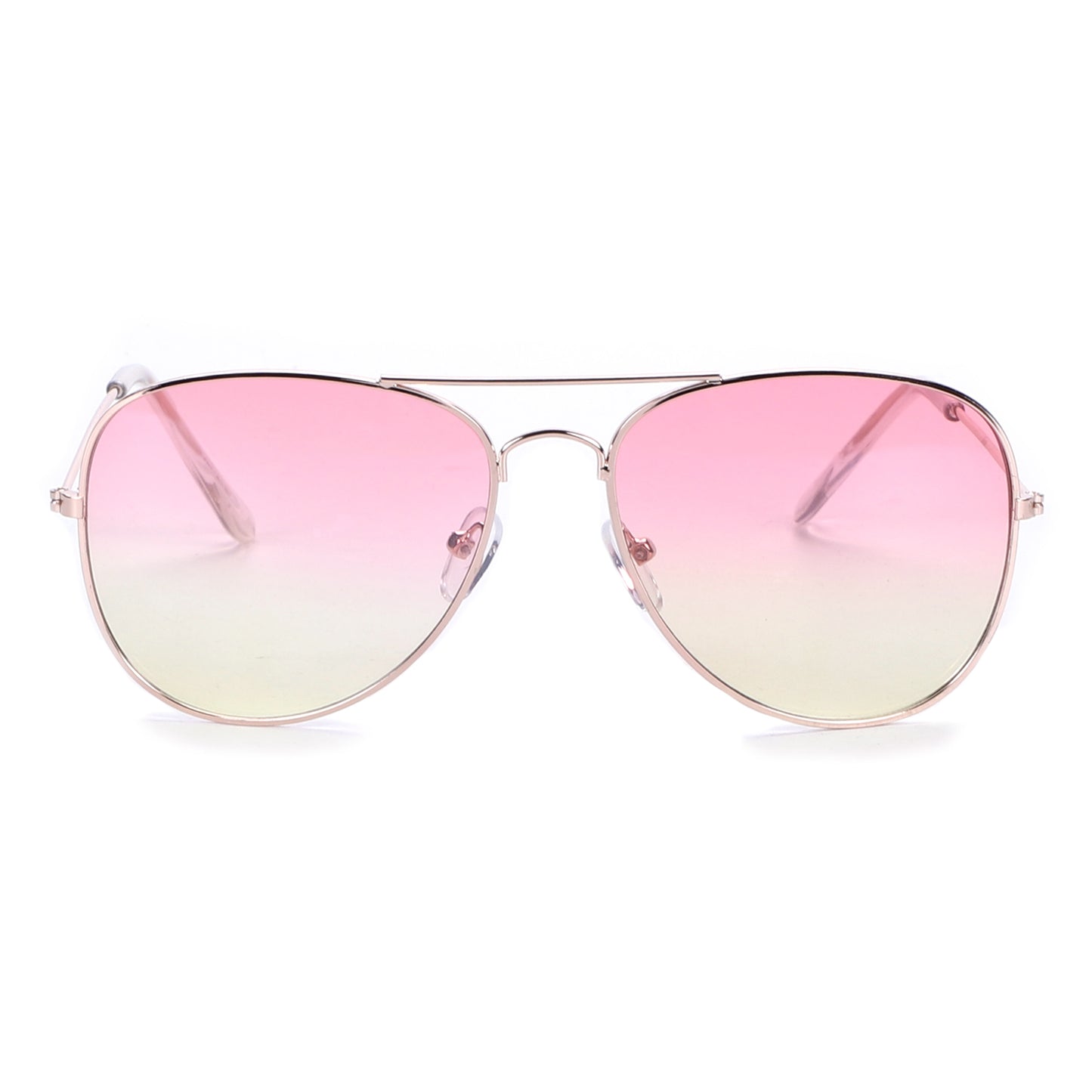 Unisex Double-Bridge Aviators with Pastel Ocean Tint Lenses with Slim Temples J0894-Ocean
