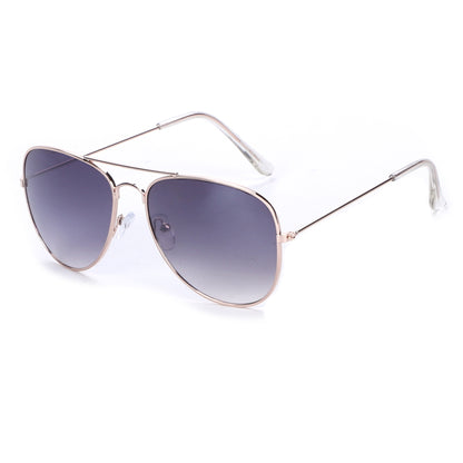 Unisex Double-Bridge Aviators with Pastel Ocean Tint Lenses with Slim Temples J0894-Ocean