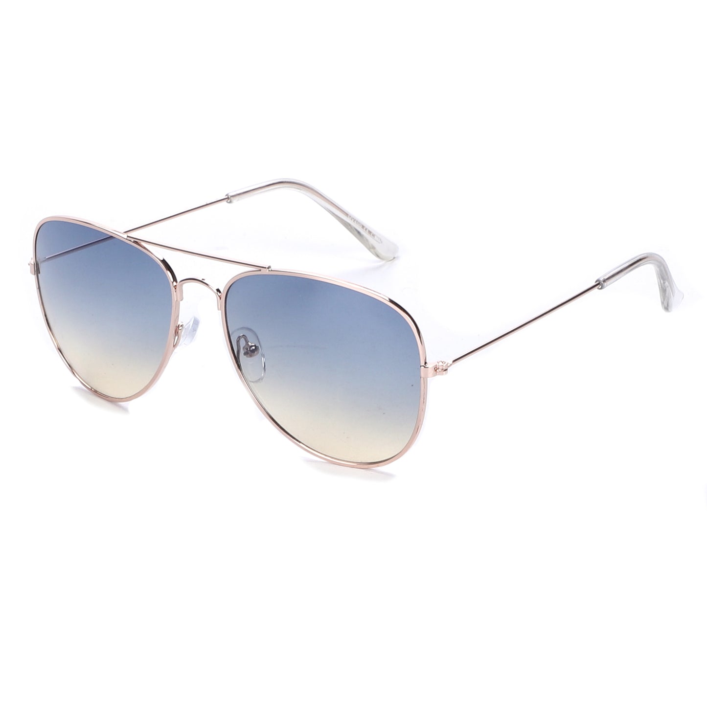 Unisex Double-Bridge Aviators with Pastel Ocean Tint Lenses with Slim Temples J0894-Ocean