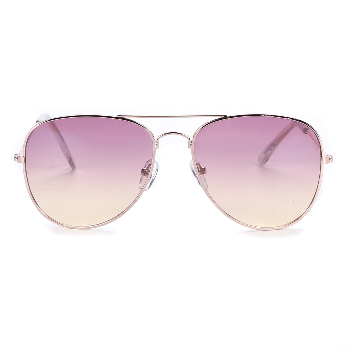 Unisex Double-Bridge Aviators with Pastel Ocean Tint Lenses with Slim Temples J0894-Ocean