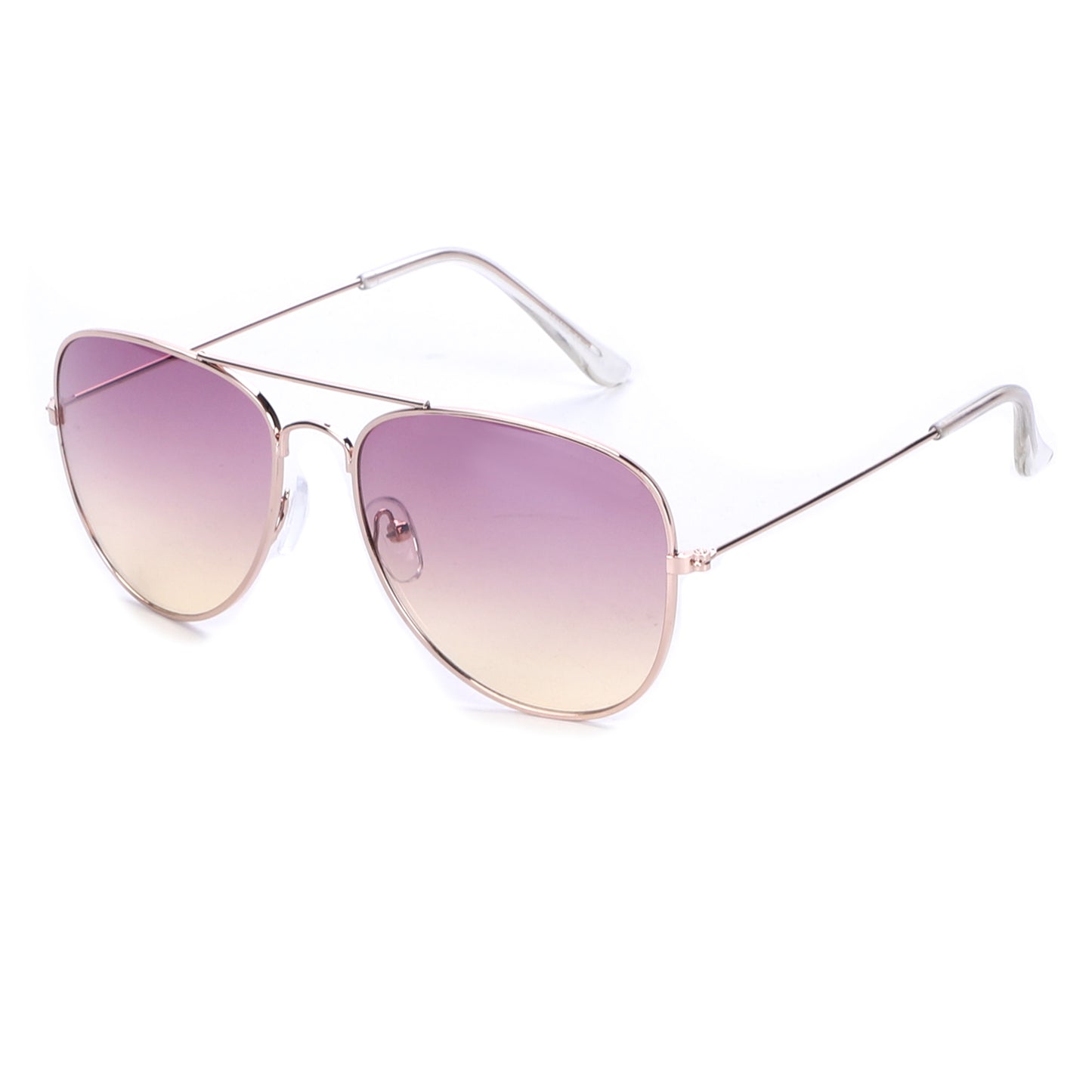 Unisex Double-Bridge Aviators with Pastel Ocean Tint Lenses with Slim Temples J0894-Ocean