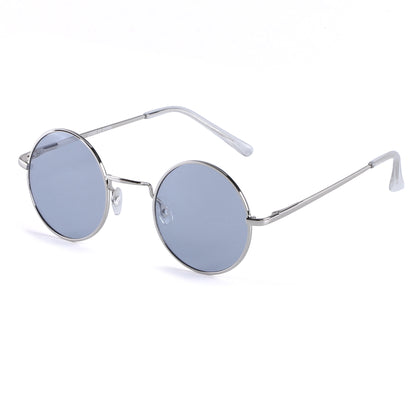 Retro Round Metal Sunglasses with Lightweight Frames J10508-Light