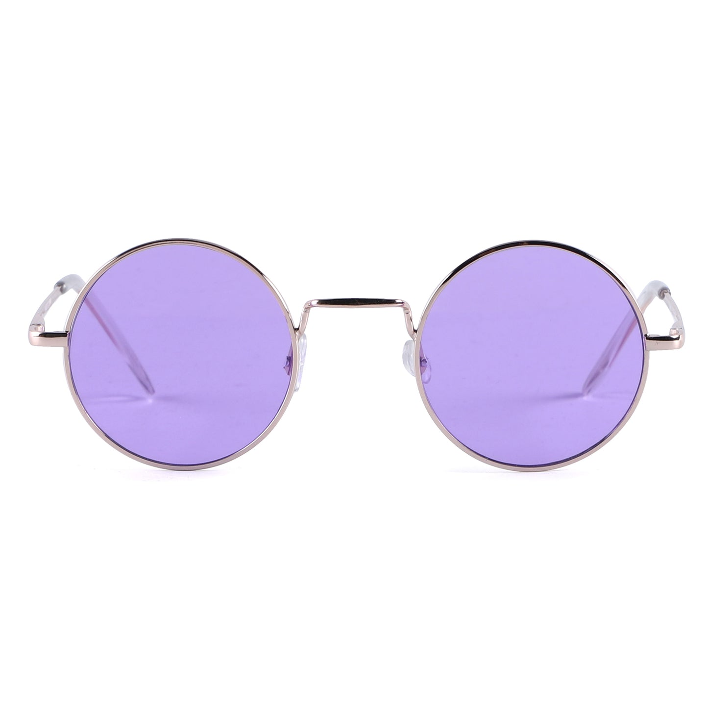 Retro Round Metal Sunglasses with Lightweight Frames J10508-Light