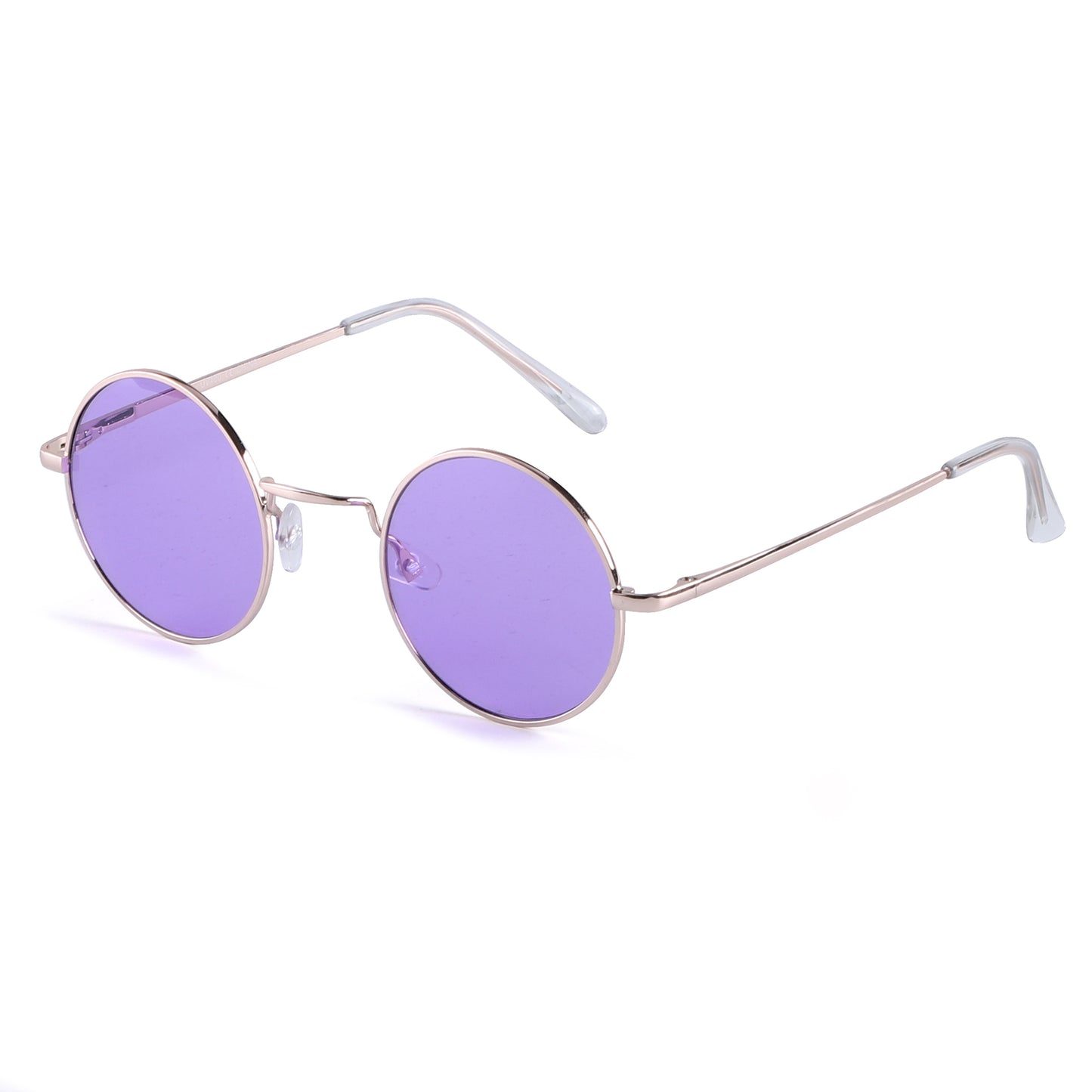 Retro Round Metal Sunglasses with Lightweight Frames J10508-Light