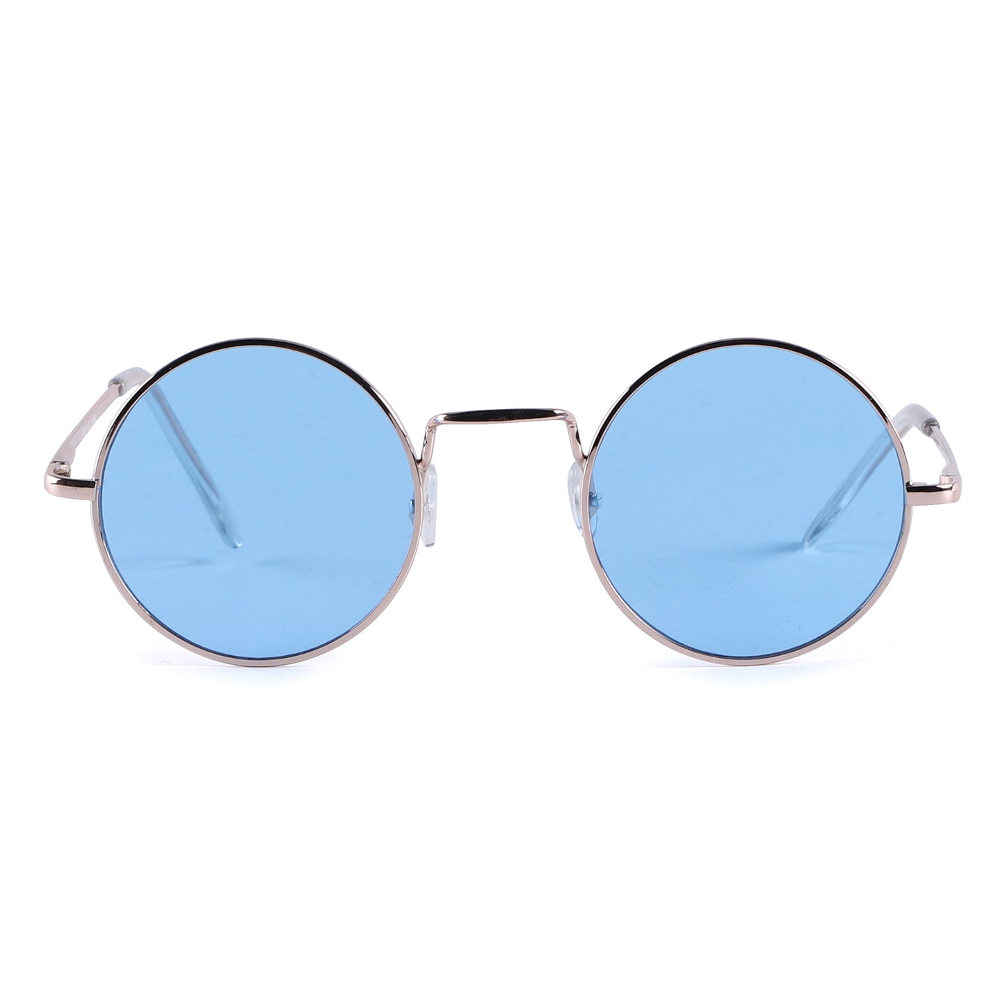 Retro Round Metal Sunglasses with Lightweight Frames J10508-Light