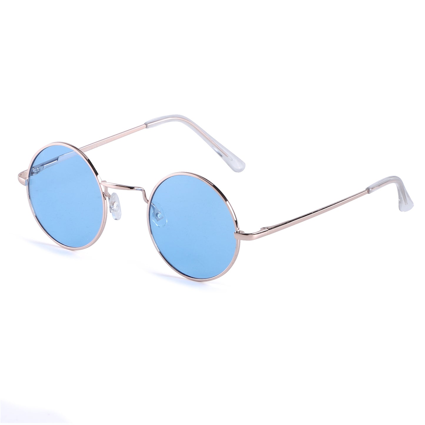 Retro Round Metal Sunglasses with Lightweight Frames J10508-Light