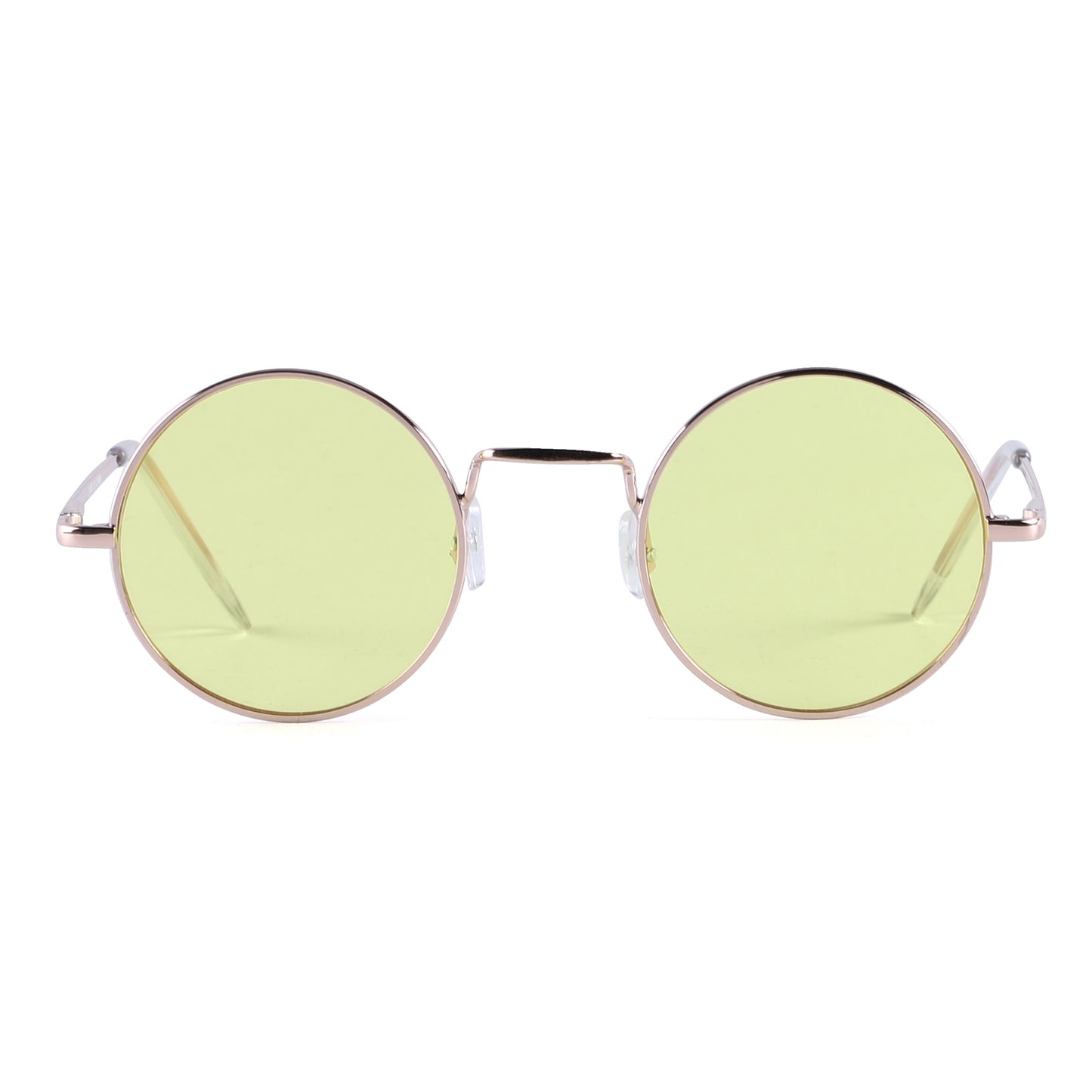 Retro Round Metal Sunglasses with Lightweight Frames J10508-Light