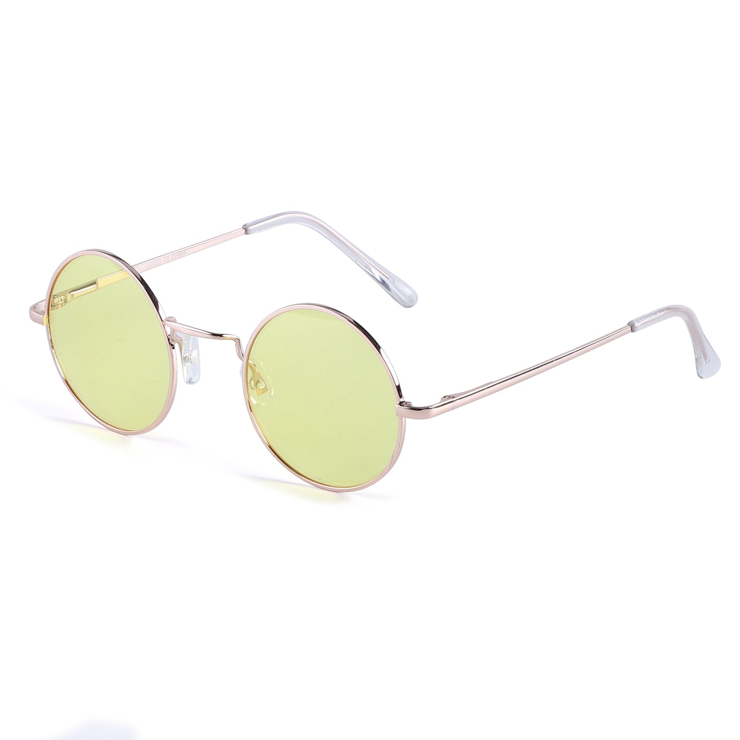 Retro Round Metal Sunglasses with Lightweight Frames J10508-Light