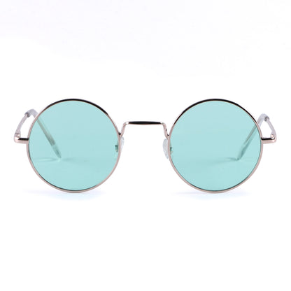 Retro Round Metal Sunglasses with Lightweight Frames J10508-Light