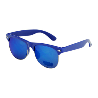 Kids Classic Half-Frame Sunglasses with Vibrant Mirrored Lenses K078