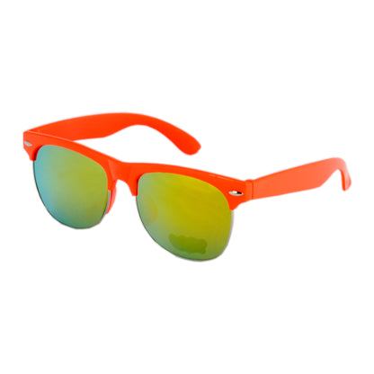 Kids Classic Half-Frame Sunglasses with Vibrant Mirrored Lenses K078