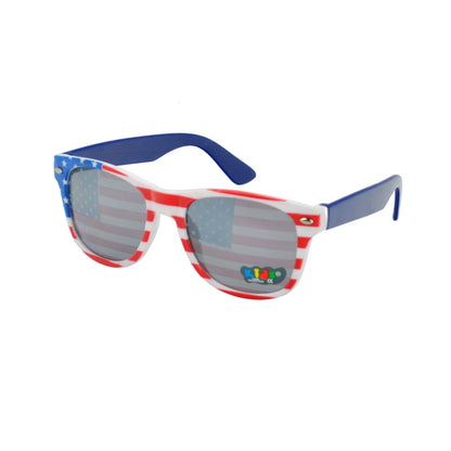 Kids USA Stars and Stripes Wayfarer Sunglasses for Boys and Girls K10039