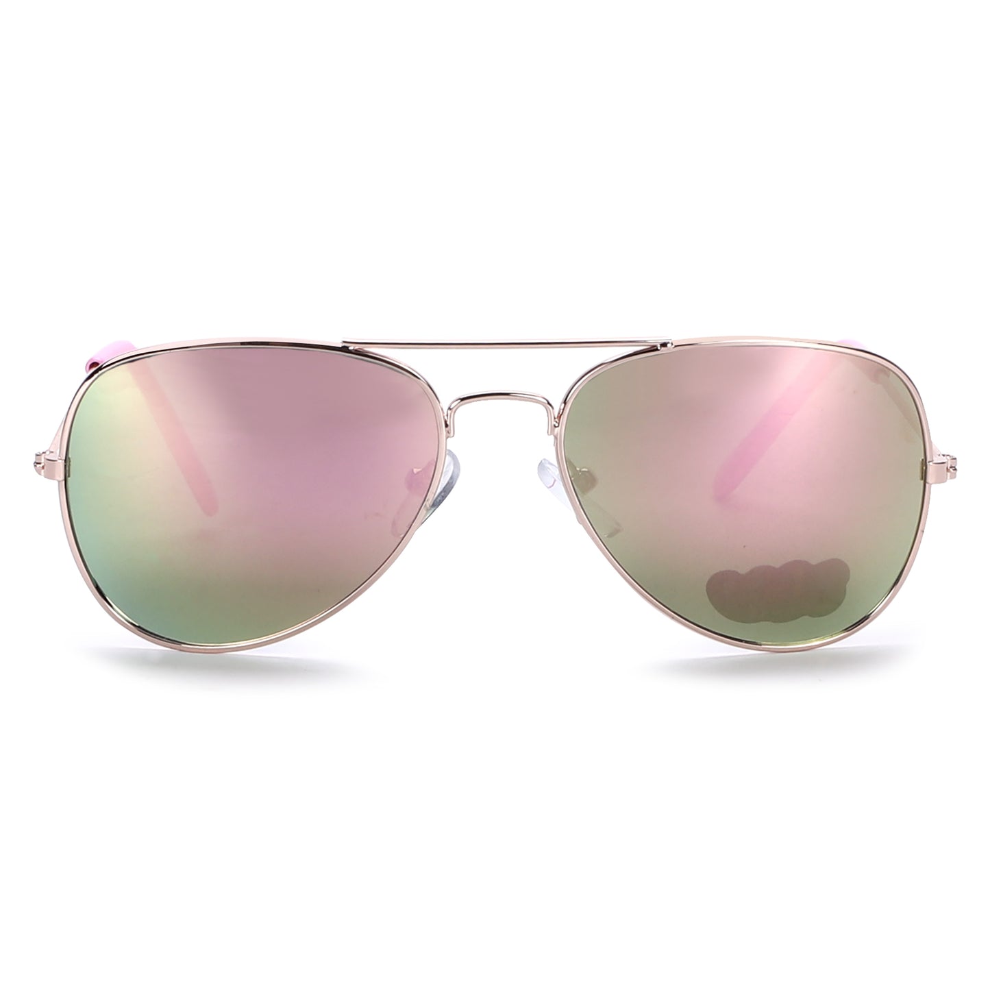 Kids Pilot Style Aviator Sunglasses: Sleek Metal Frames in Multiple Colors K10317
