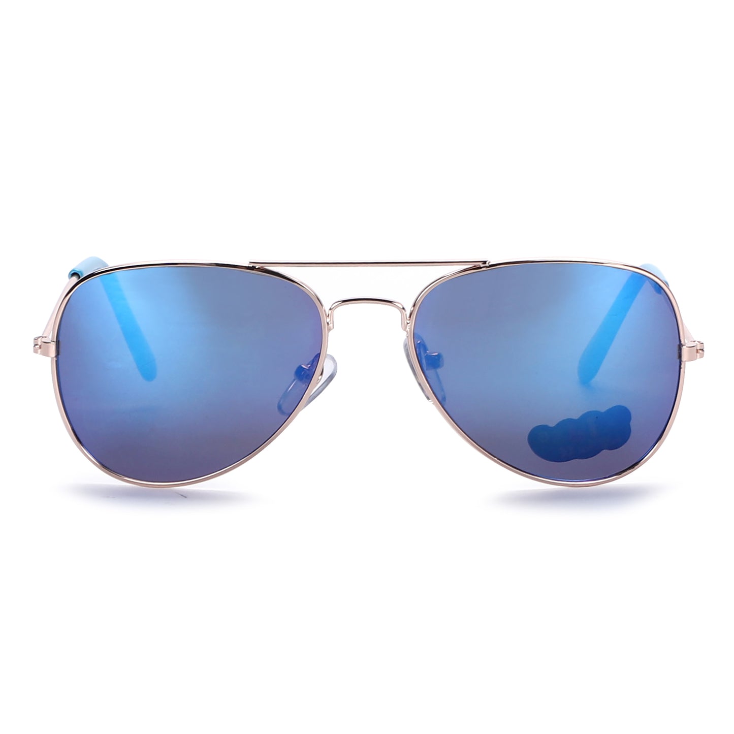 Kids Pilot Style Aviator Sunglasses: Sleek Metal Frames in Multiple Colors K10317