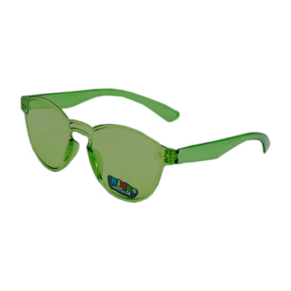 Kids' Rimless Translucent One-Piece Color Tinted Sunglasses K10319