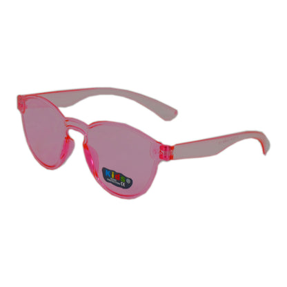 Kids' Rimless Translucent One-Piece Color Tinted Sunglasses K10319