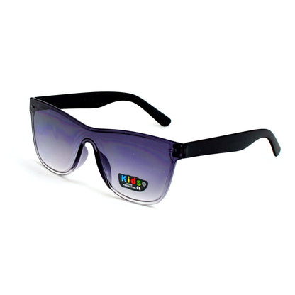 Kids Rimless Shield Sunglasses – UV400 Gradient Lens Oversized Sport Wrap Shades K10320
