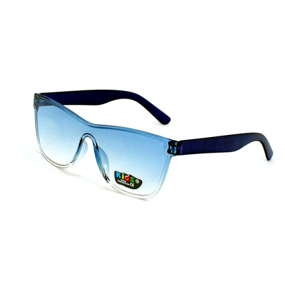 Kids Rimless Shield Sunglasses – UV400 Gradient Lens Oversized Sport Wrap Shades K10320