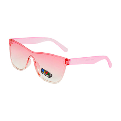 Kids Rimless Shield Sunglasses – UV400 Gradient Lens Oversized Sport Wrap Shades K10320