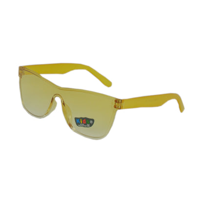 Kids Rimless Shield Sunglasses – UV400 Gradient Lens Oversized Sport Wrap Shades K10320
