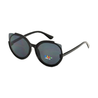 Kids’ Retro Translucent Cat-Eye Sunglasses with UV400 Protection and 4 Color Pack K10437