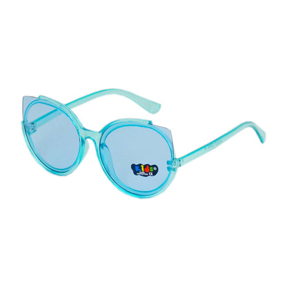 Kids’ Retro Translucent Cat-Eye Sunglasses with UV400 Protection and 4 Color Pack K10437