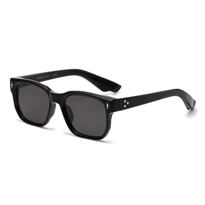 Premuim Square Frame Wayfarer Sunglasses with Gold Accents P11033
