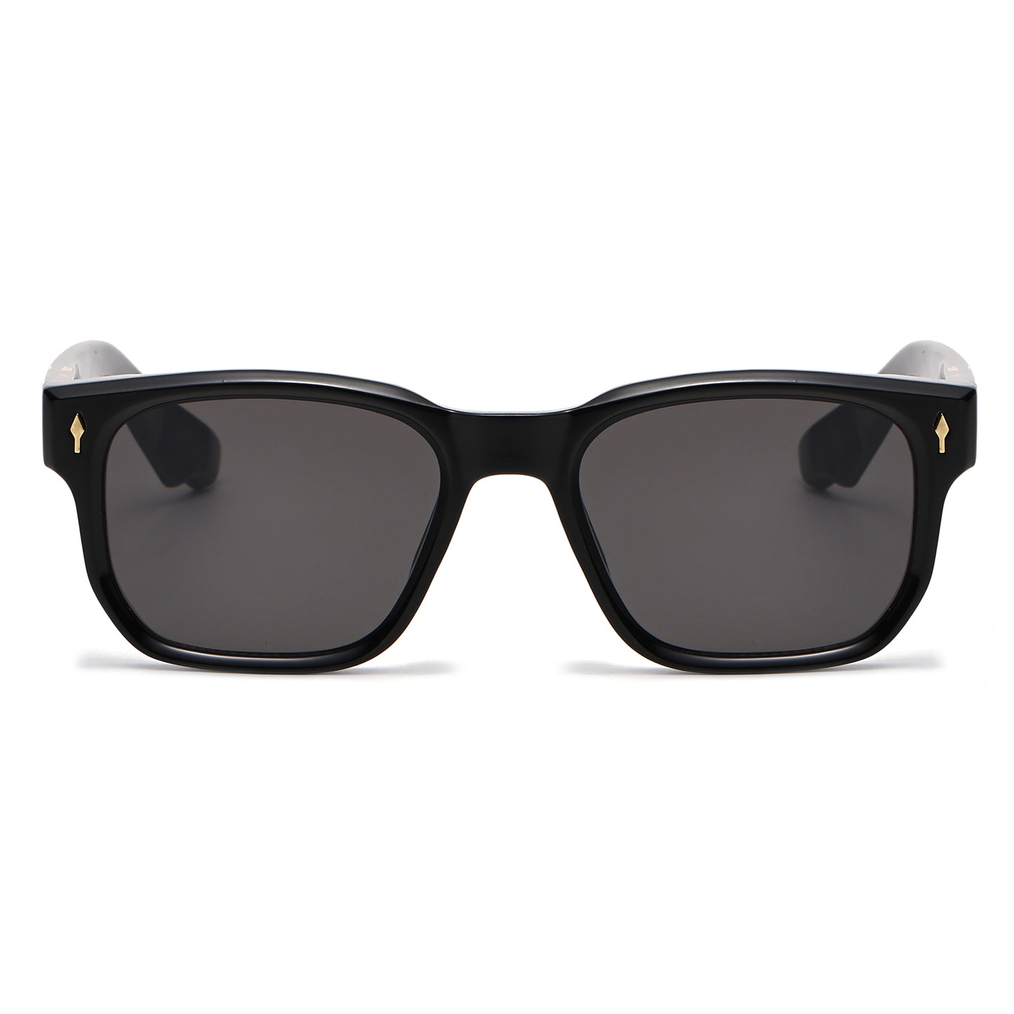 Premuim Square Frame Wayfarer Sunglasses with Gold Accents P11033