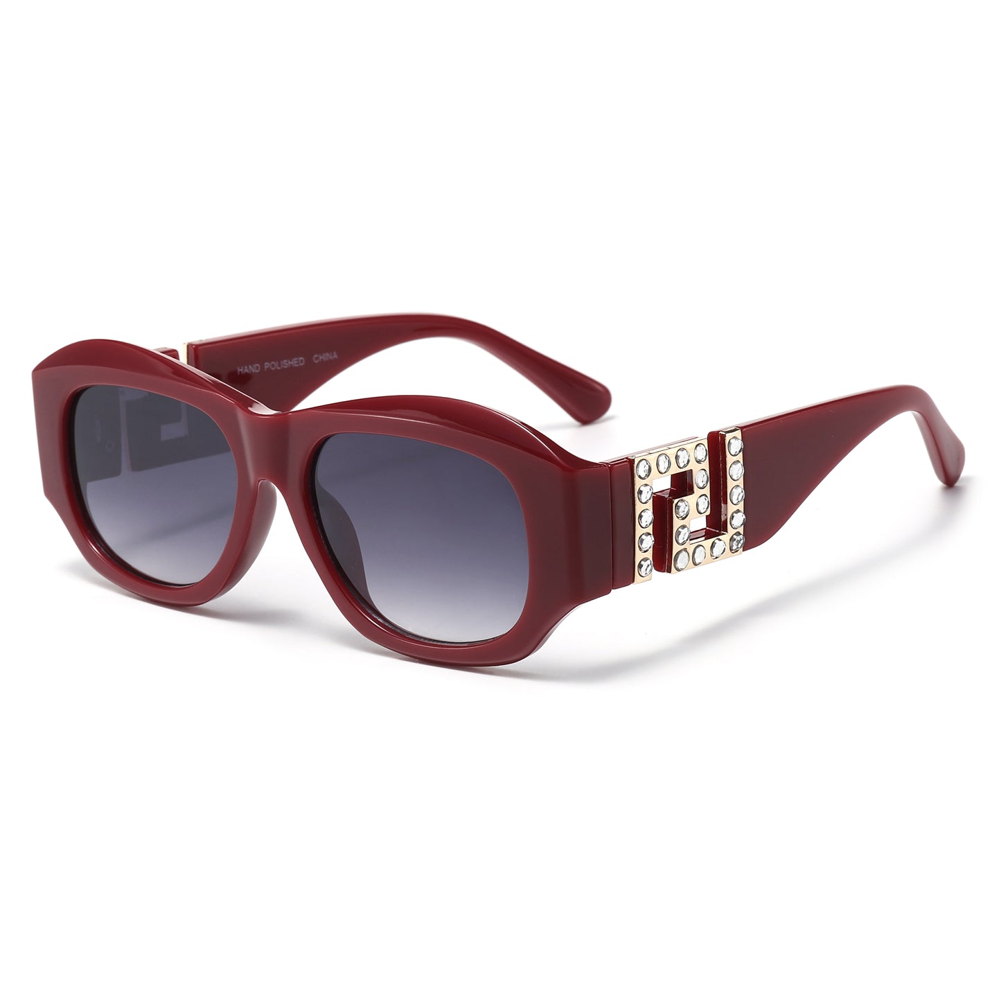 Vintage Retro Rectangular Rhinestone Sunglasses P11125