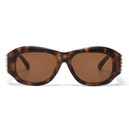 Vintage Retro Rectangular Rhinestone Sunglasses P11125