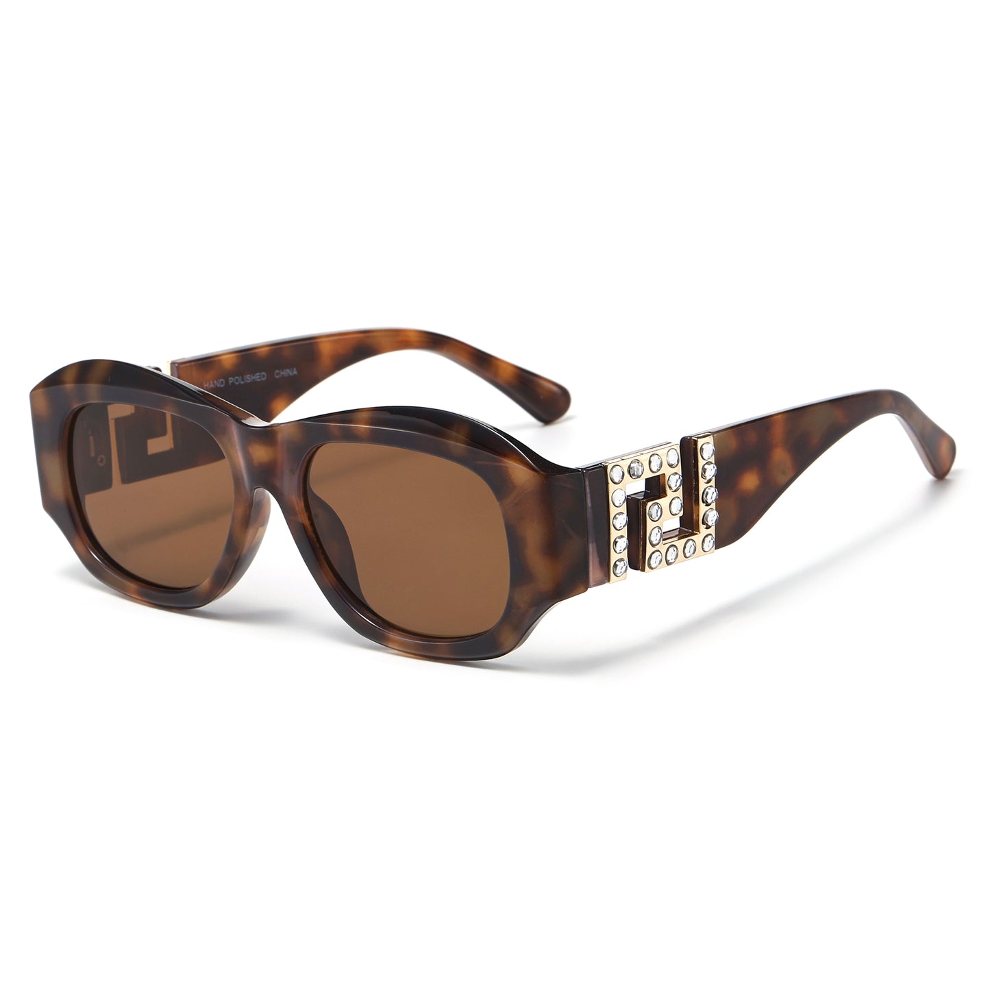 Vintage Retro Rectangular Rhinestone Sunglasses P11125