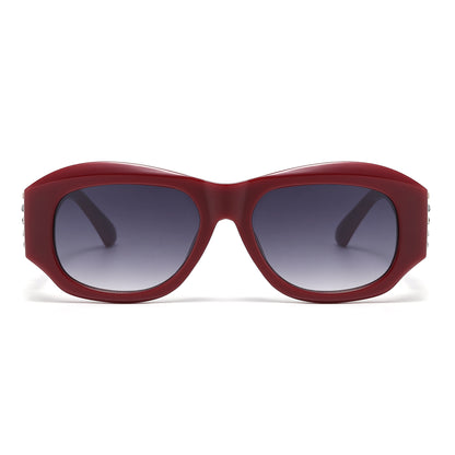 Vintage Retro Rectangular Rhinestone Sunglasses P11125