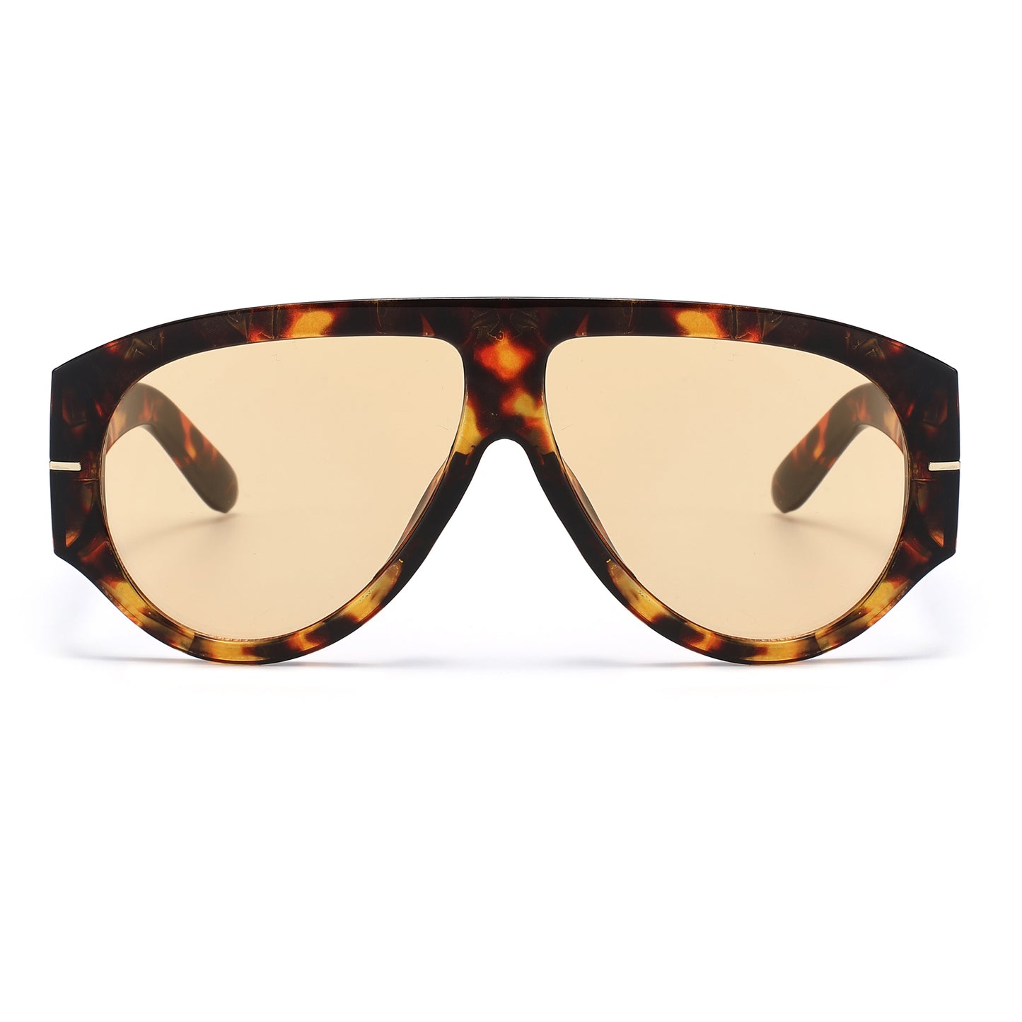Unisex Oversized Flat Top Shield Sunglasses P11151