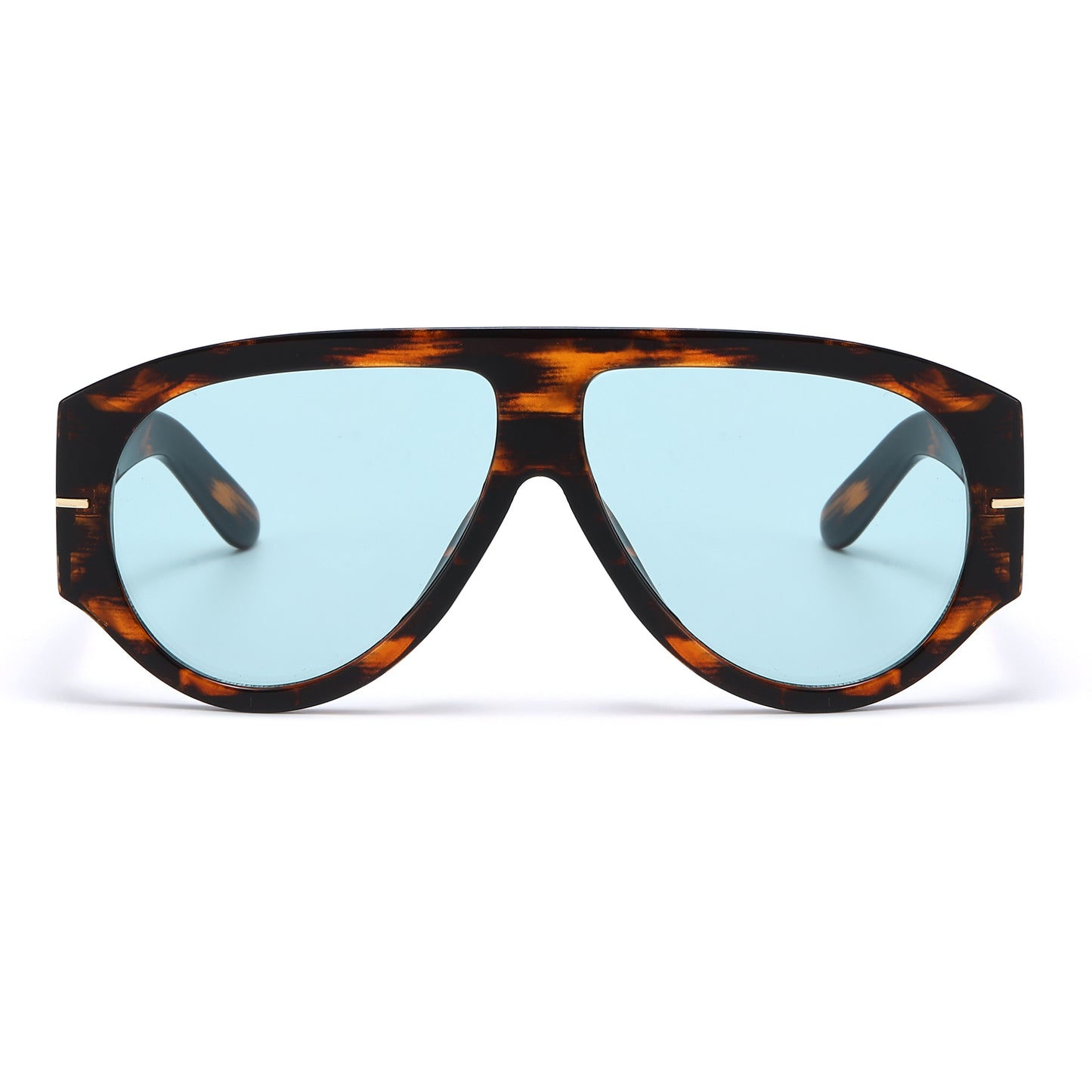 Unisex Oversized Flat Top Shield Sunglasses P11151