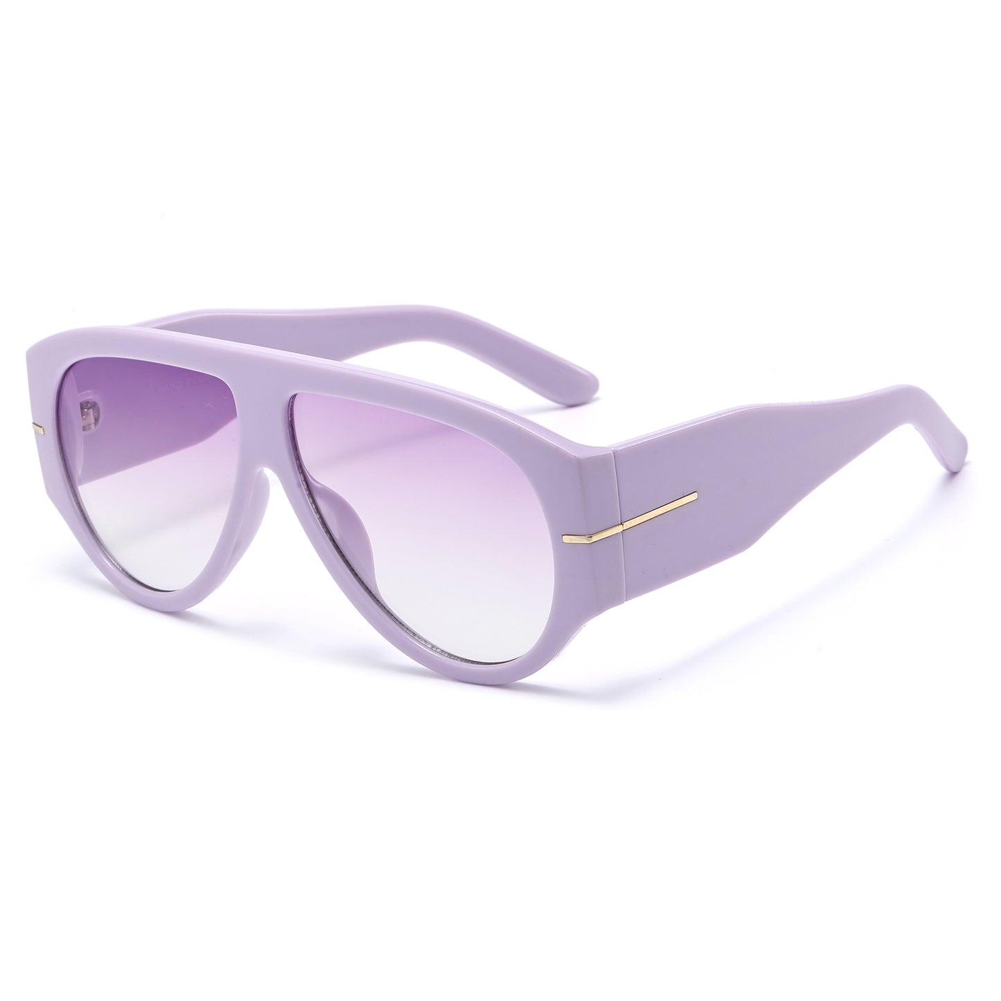 Unisex Oversized Flat Top Shield Sunglasses P11151