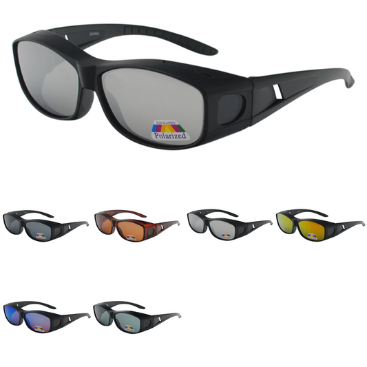 Polarized Fit Over Sunglasses with Side Window Protection and Matte Finish PL10550