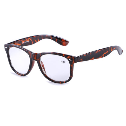 Unisex Wayfarer Style Reading Glasses in Tortoise Shell & Solid Colors RJ060