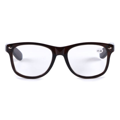 Unisex Wayfarer Style Reading Glasses in Tortoise Shell & Solid Colors RJ060