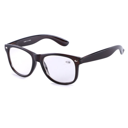 Unisex Wayfarer Style Reading Glasses in Tortoise Shell & Solid Colors RJ060