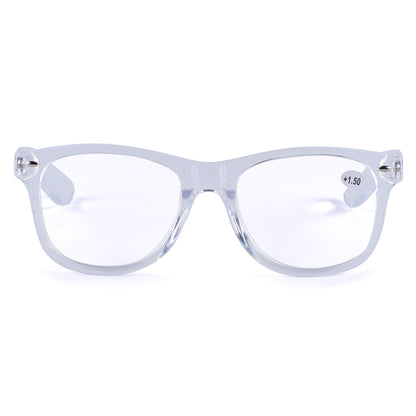 Unisex Wayfarer Style Reading Glasses in Tortoise Shell & Solid Colors RJ060