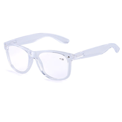 Unisex Wayfarer Style Reading Glasses in Tortoise Shell & Solid Colors RJ060