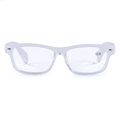 Classic Unisex Rectangular Reading Glasses in Black, Tortoise, and Clear Colors RJ061