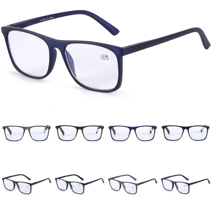 Timeless Unisex Square Frame Reading Glasses in 10+ Custom Reading Powers RJ10464