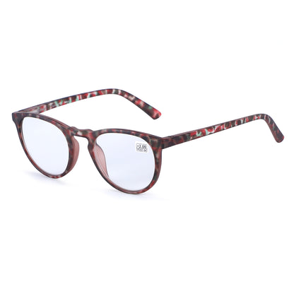 Unisex Classic Round Panto Readers available in Tortoise and Abrstract Frames RJ10467