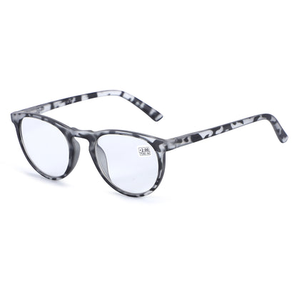 Unisex Classic Round Panto Readers available in Tortoise and Abrstract Frames RJ10467