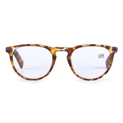 Unisex Classic Round Panto Readers available in Tortoise and Abrstract Frames RJ10467