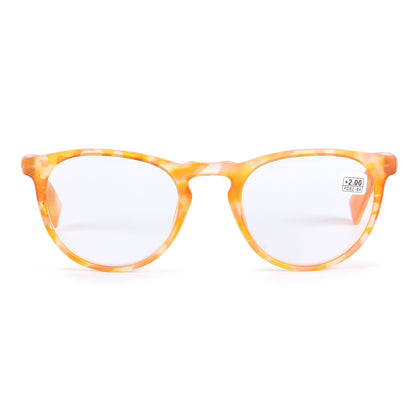 Unisex Classic Round Panto Readers available in Tortoise and Abrstract Frames RJ10467