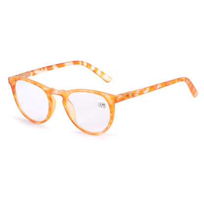 Unisex Classic Round Panto Readers available in Tortoise and Abrstract Frames RJ10467