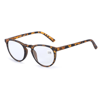 Unisex Classic Round Panto Readers available in Tortoise and Abrstract Frames RJ10467