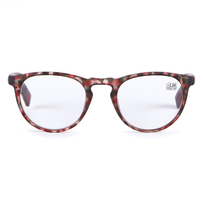 Unisex Classic Round Panto Readers available in Tortoise and Abrstract Frames RJ10467